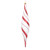 VIC-MT231213 - 13" White/Red Glitter Oval Drop Ornament, 2-Pack - Vickerman