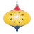 VIC-MT232005 - 4" Yellow Hand-painted Onion Ornament, 3-Pack - Vickerman