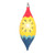 VIC-MT232007 - 7" Yellow Hand-painted Shuttle Ornament, 3-Pack - Vickerman