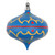 VIC-MT232041 - 4" Blue Hand-painted Onion Ornament, 3-Pack - Vickerman