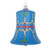 VIC-MT232042 - 5.5" Blue Hand-painted Bell Ornament, 3-Pack - Vickerman