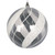 VIC-MT232406 - 6" Clear Ball White/Silver Glitter Ornament, 2-Pack - Vickerman