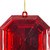 VIC-MT232803 - 6" Red Square Jewel Glitter Ornament, 2-Pack - Vickerman