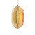 VIC-MT232808 - 6" Gold Square Jewel Glitter Ornament, 2-Pack - Vickerman