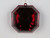 VIC-MT232865 - 6" Burgundy Square Jewel Glitter, 2-Pack - Vickerman