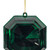 VIC-MT232874 - 6" Dark Green Square Jewel Glitter Ornament, 2-Pack - Vickerman
