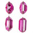 VIC-MT233245 - 4-5" Mauve Jewel Glitter Ornament Assort 4/Ba - Vickerman