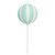 VIC-MT252427W - 23.6" Aqua Enamel Round Lollipop - Vickerman