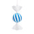 VIC-MT253002W - 7" Blue Enamel Candy Assortment, 3-Pack - Vickerman