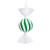 VIC-MT253004W - 7" Green Swirl Enamel Candy Assort, 3-Pack - Vickerman