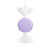 VIC-MT253086W - 7" Lavender Swirl Enamel Candy Assorted, 3-Pack - Vickerman