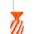 VIC-MT253228W - 4" Orange Swirl Enamel Candy Assort, 6-Pack - Vickerman