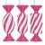 VIC-MT253259W - 4" Hot Pink Swirl Enamel Candy Assorted, 6-Pack - Vickerman