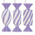 VIC-MT253286W - 4" Lavender Swirl Enamel Candy Assorted, 6-Pack - Vickerman