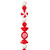 VIC-MT253403 - 5.5" Red Enamel Candy Garland - Vickerman
