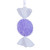 VIC-MT255086W - 7-8" Lavender Icy Sugar Flat Candy, 3-Pack - Vickerman