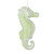 VIC-MT256454W - 6.5" Celadon Seahorse Glitter Ornament, 2-Pack - Vickerman