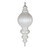 VIC-MT257211UV - 35" White UV Candy Stripe Finial - Vickerman