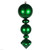VIC-MT257404UV - 24" Green UV Candy Ball Onion Finial - Vickerman