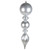 VIC-MT257607UV - 30" Silver UV Candy Ball Swirl Finial - Vickerman