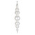 VIC-MT258011UV - 34" White UV Candy Ball Drop Finial - Vickerman