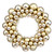 VIC-N114408 - 22" Gold Colored Ball Wreath - Vickerman