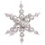 VIC-N115207 - 39" Silver Radical Snowflake Shiny/Glitter - Vickerman