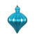 VIC-N175812D - 6" Turquoise Matte Onion Drop, 4-Pack - Vickerman