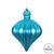 VIC-N175812D - 6" Turquoise Matte Onion Drop, 4-Pack - Vickerman