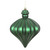VIC-N175824D - 6" Emerald Matte Onion Drop, 4-Pack - Vickerman