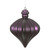 VIC-N175826D - 6" Plum Matte Onion Drop, 4-Pack - Vickerman