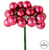VIC-N180121 - 1" x 24pc Berry Red Shiny Ball Pick, 2-Pack - Vickerman