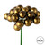 VIC-N180175 - 1" x 24pc Chocolate Shiny Ball Pick, 2-Pack - Vickerman