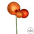VIC-N193118 - 18" Burnish Orange Ornament Pick, 3-Pack - Vickerman