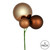 VIC-N193176 - 18" Mocha Ornament Pick, 3-Pack - Vickerman
