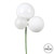 VIC-N193211 - 18" White Ornament Pick, 2-Pack - Vickerman
