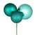 VIC-N193242 - 18" Teal Ornament Pick, 2-Pack - Vickerman