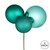 VIC-N193242 - 18" Teal Ornament Pick, 2-Pack - Vickerman