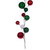VIC-N222793 - 10' White/Red/Green Branch Ball Garland - Vickerman