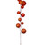VIC-N222818 - 10' Burn Orange Pearl Branch Ball Garland - Vickerman