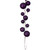 VIC-N222826 - 10' Plum Pearl Branch Ball Garland - Vickerman