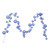 VIC-N222829 - 10' Periwinkle Pearl Branch Ball Garland - Vickerman