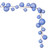VIC-N222829 - 10' Periwinkle Pearl Branch Ball Garland - Vickerman
