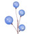 VIC-N222829 - 10' Periwinkle Pearl Branch Ball Garland - Vickerman