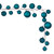 VIC-N222841 - 10' Dark Teal Pearl Branch Ball Garland - Vickerman