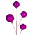 VIC-N222870 - 10' Fuchsia Pearl Branch Ball Garland - Vickerman