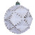VIC-N232038D - 4" Champ Etch Prism White Brsh Ornament, 6-Pack - Vickerman