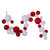 VIC-N240191 - 6' Red/White Ball Branch Garland - Vickerman