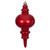 VIC-N241303DCV - 13" Red Candy Glitter Finial UV - Vickerman