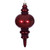 VIC-N241319DCV - 13" Wine Candy Glitter Finial UV - Vickerman